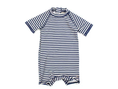 Wheat indigo stripe badedragt Cas UVA+UVB 40+